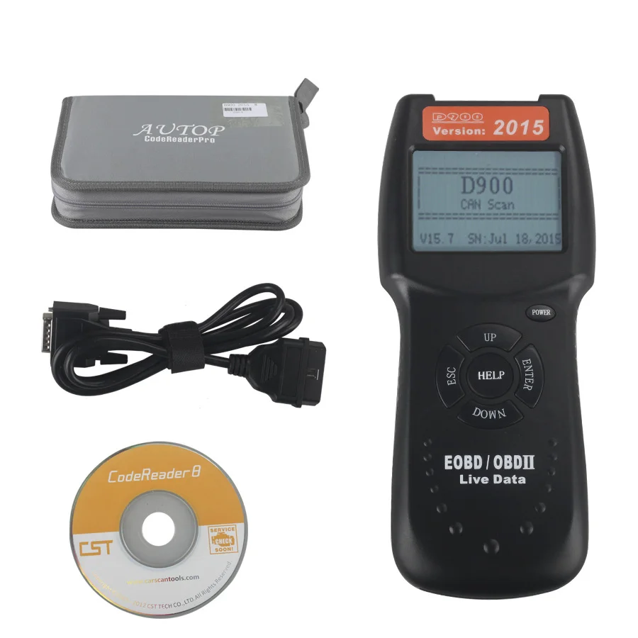 2016 Версия D900 CANBUS OBD2 Live Data Code Reader |