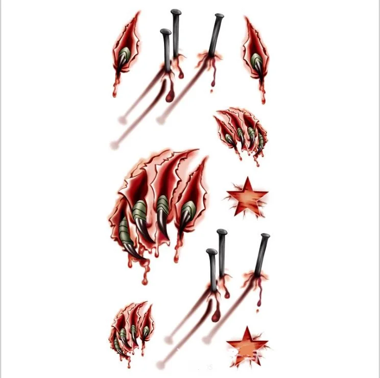 3d-имитация наклеек на молнии с татуировками водостойкий женский консилер