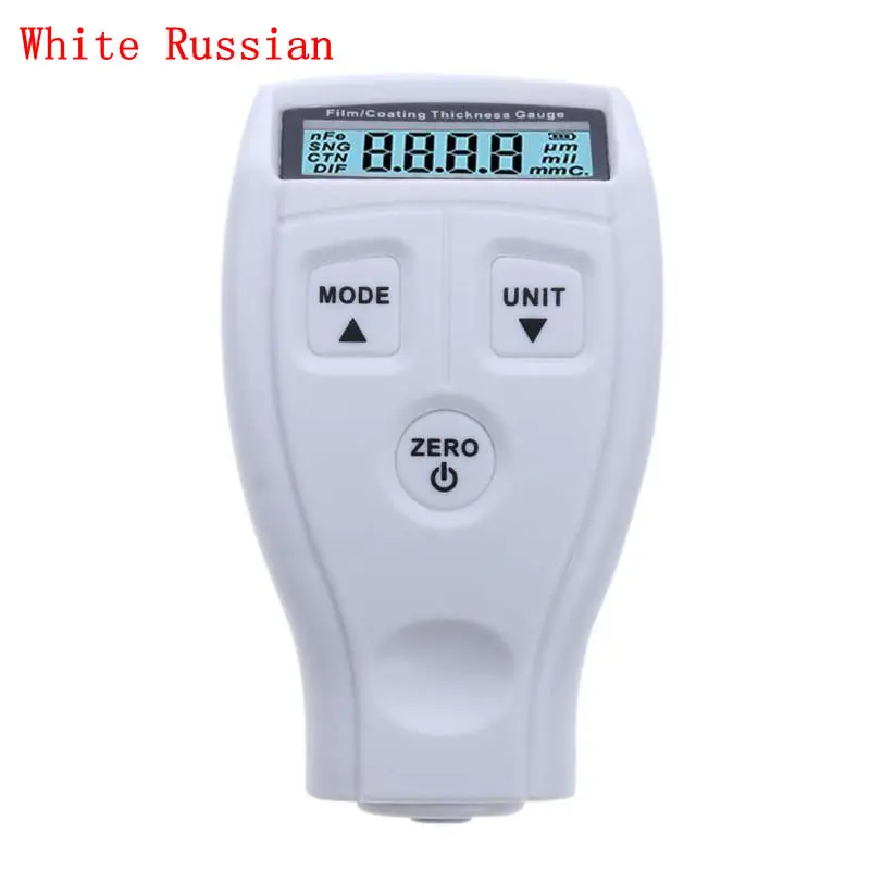 White Russian GM200 толщиномер, измеритель толщины покрытия автомобиля, измеритель толщины, тестер, ультразвуковая пленка для покрытия автомобиля, толщиномер, измеритель, инструменты - Цвет: White Russian