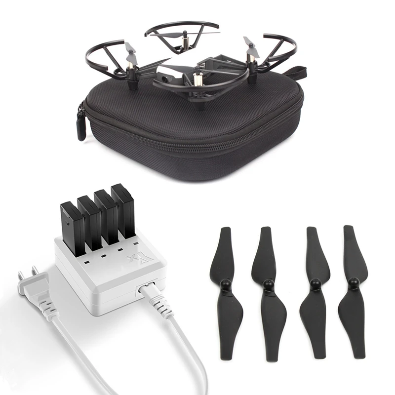 Быстросъемный пропеллер + контейнер для хранения DJI Drone зарядное устройство tello 4 в