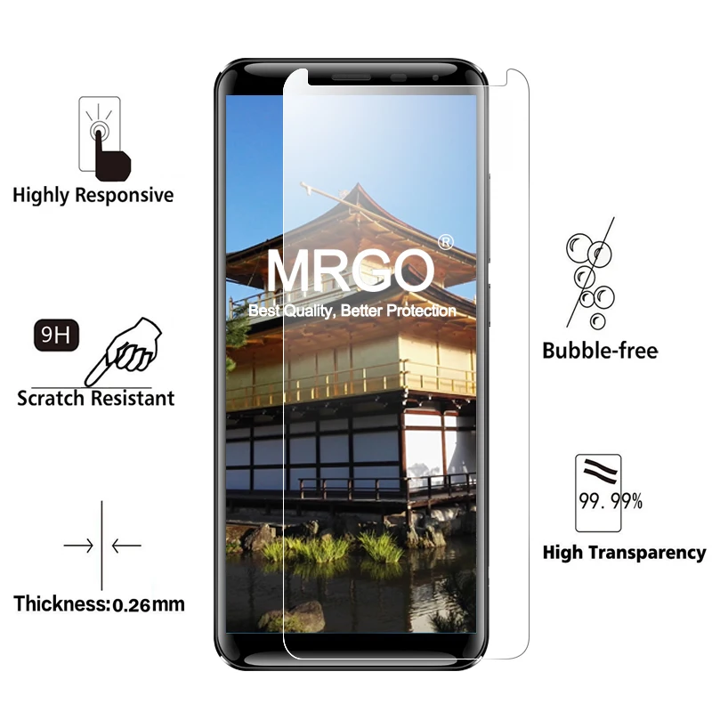 2 шт MRGO Защита экрана для Oukitel K5000 закаленное стекло 2.5D 9H | Мобильные телефоны и