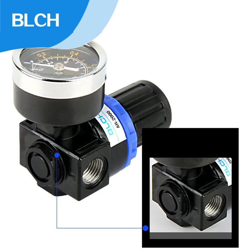 BLCH AR2000 воздушный компрессор управления сбросом давления воздушный регулятор клапан G1/4 ''воздушные очистительные установки мини регулятор давления