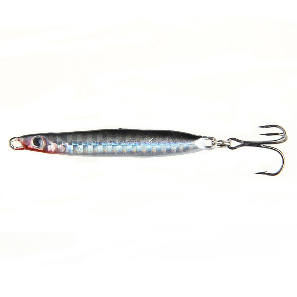 Металлическая приманка ложка 1 шт. 3 крючка 15 г для морской рыбалки|spoon bait|fishing