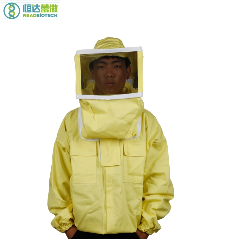 

Protective Beekeeping Jacket Beekeeping Apiculture Bee Cotton and Graze Square Cap Coat Beekeeper Costume HDBC-006