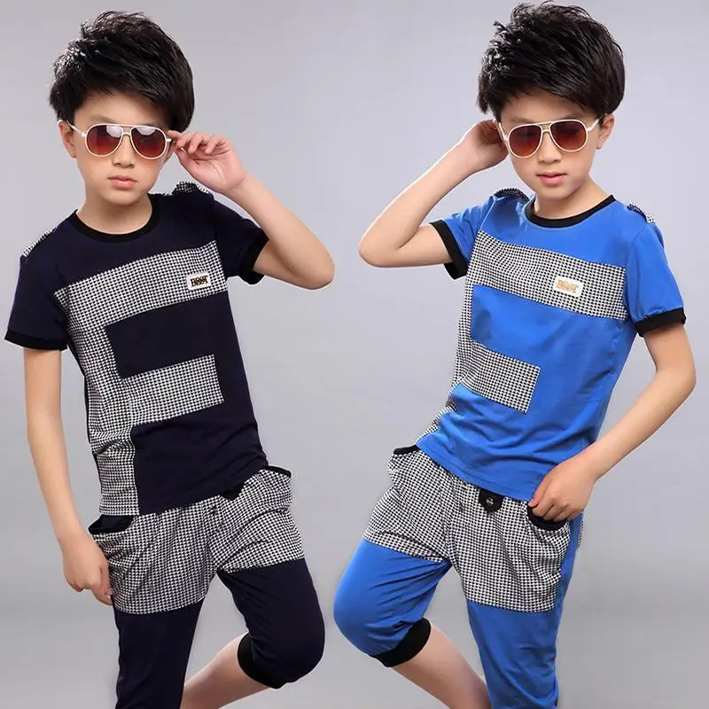 Летняя детская одежда 2021 комплект одежды с коротким рукавом для мальчиков