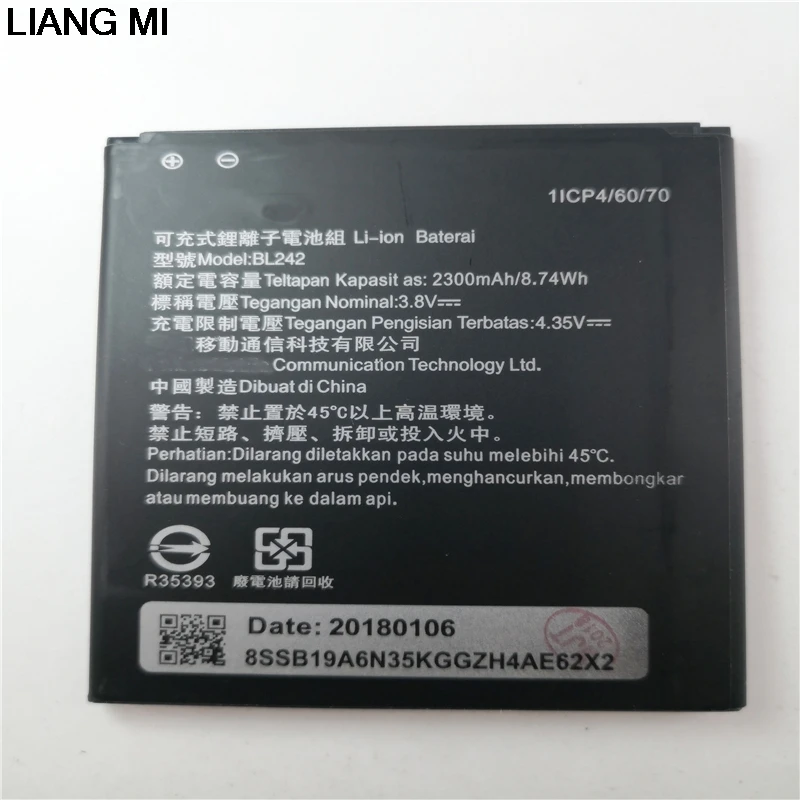 Новый BL 242 BL242 2300 мА/ч батарея для Lenovo K3 K30 W T A6000 A3860 A3580 A3900 A6010 Plus с держателем