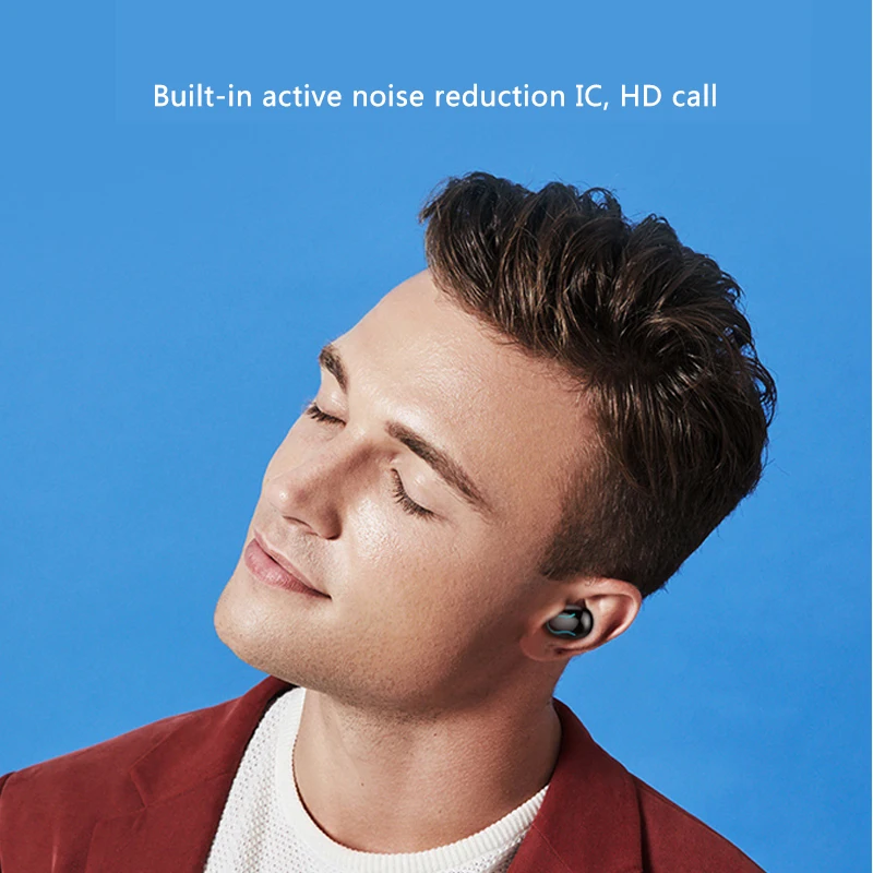 3D стерео звук Bluetooth V5.0 наушники портативные TWS Беспроводные сенсорные вкладыши с