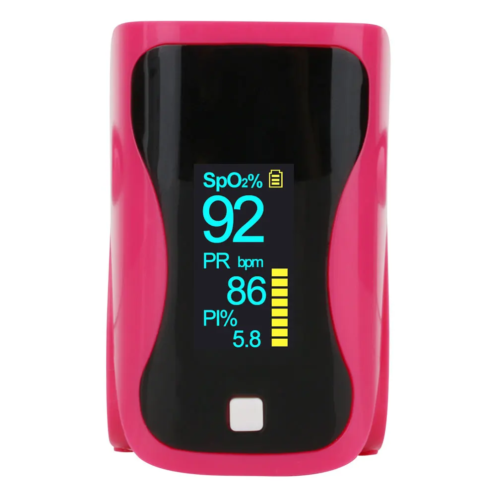 F9S-Pink RZ пульсоксиметр медицинский на палец Пальчиковый однопальцевой пульсовой оксиметр анализаторы здоровья для дома оксиметр медицинский пульсометр OLED PR SPO2 метр Пульсоксиметр - Цвет: F9S-Pink