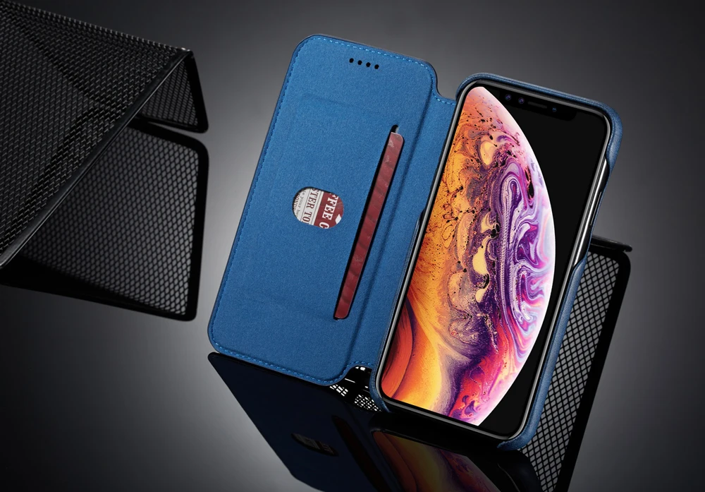 Роскошный деловой чехол для Apple iPhone 11 Pro MAX X XR 6 7 8 Plus, чехол-подставка для телефона, откидной кожаный чехол s для iPhone XSMAX, задняя крышка