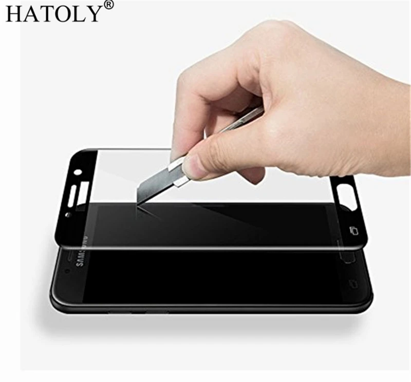 2PCS Tempered Glass For Samsung Galaxy A3 2017 Screen Protector a320f Full Cover for 3D Curved Edge Film | Мобильные телефоны и