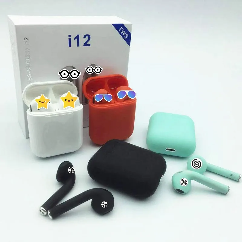 Мини i12 tws PK i10 беспроводные bluetooth-наушники беспроводная гарнитура с сенсорным