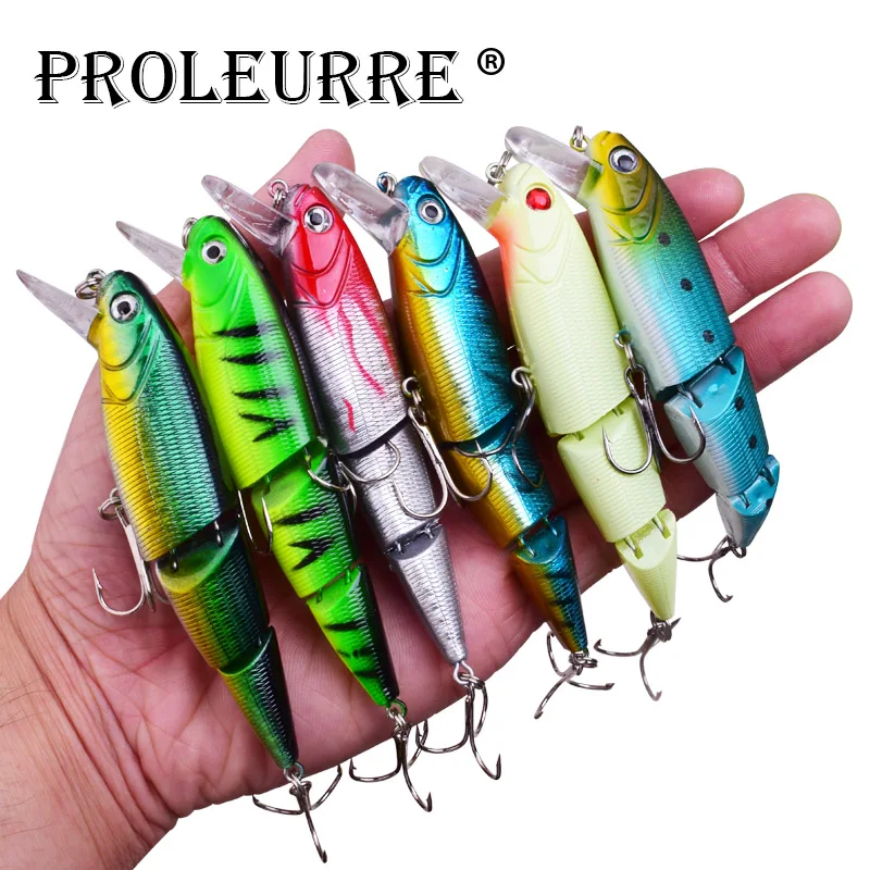 

Proleurre Jointed Fishing Lure 10.5cm 15.5g Minnow Hard Bait Artificial Fishing Wobblers Plastic Fish pesca Fishing Tackle