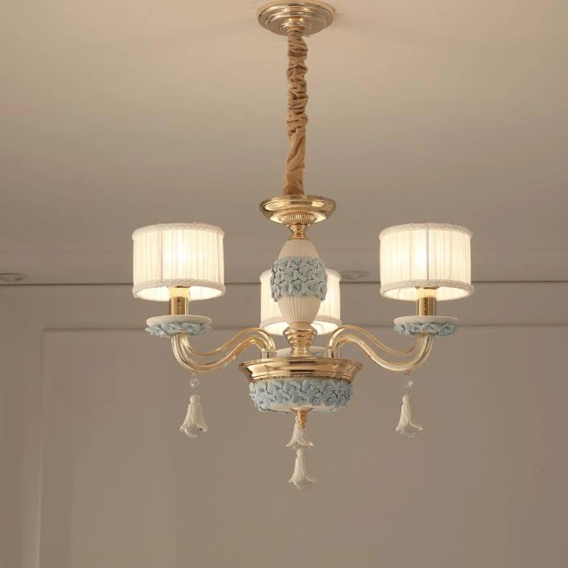 

European style Contemporary LED ceranic Chandelier lights creative home lighting living room dinning room glass Chandelier light
