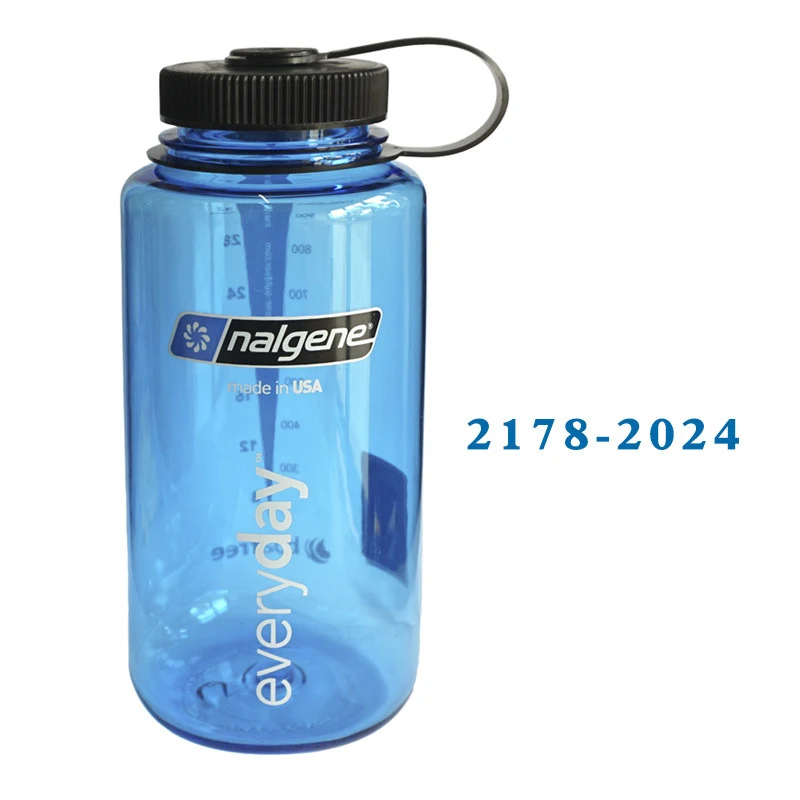 Nalgene Портативный Спорт на открытом воздухе чашки пластиковый стакан воды Велосипеды спортивный чайник герметичные чашки Пеший Туризм Спортивная бутылка для воды 1000 мл - Цвет: 2178-2024
