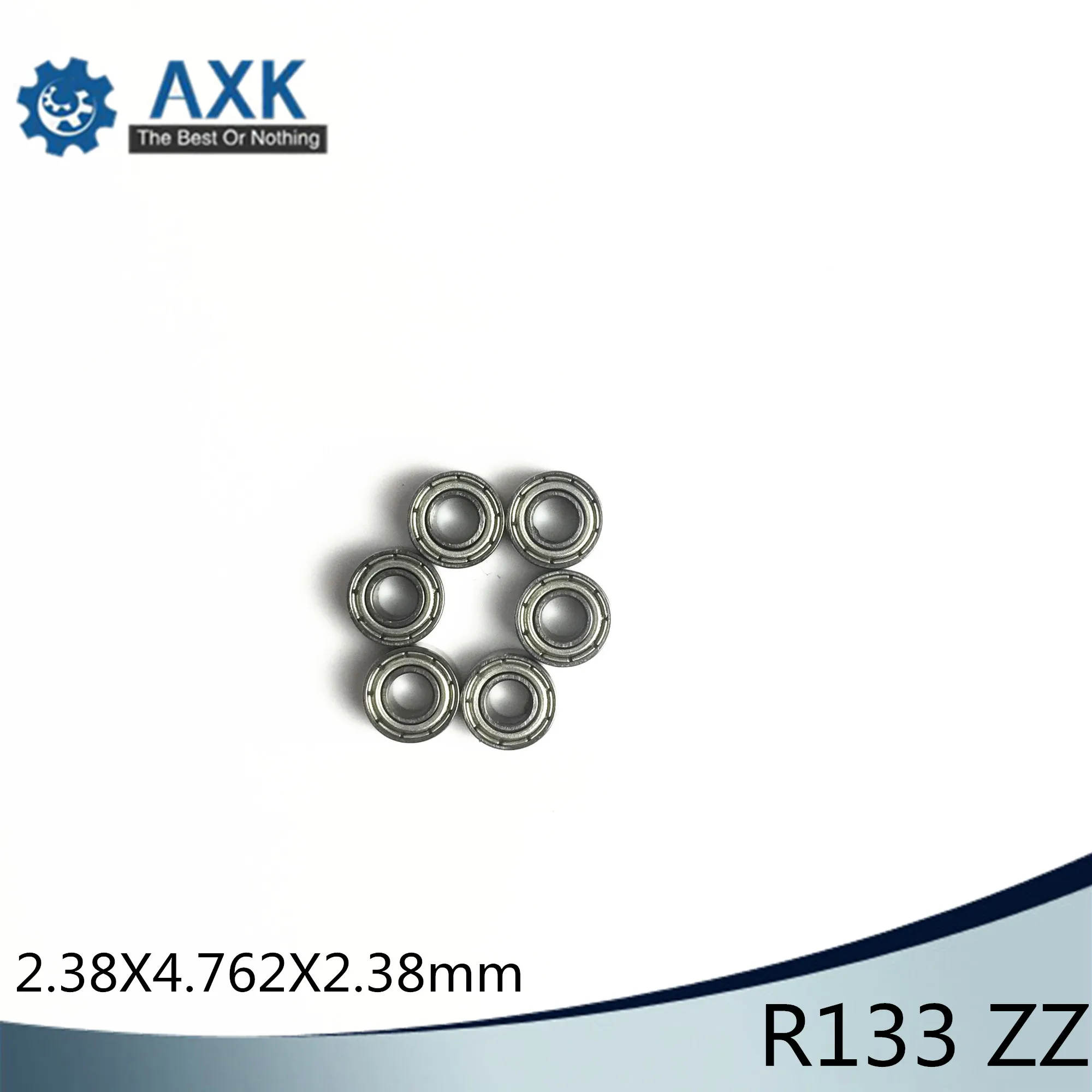 R133zz подшипник ABEC-1(100 шт) 2,38*4,762*2,38 мм Глубокий паз R133zz шарикоподшипники 3/3" x 3/16" x 3/3" дюймов