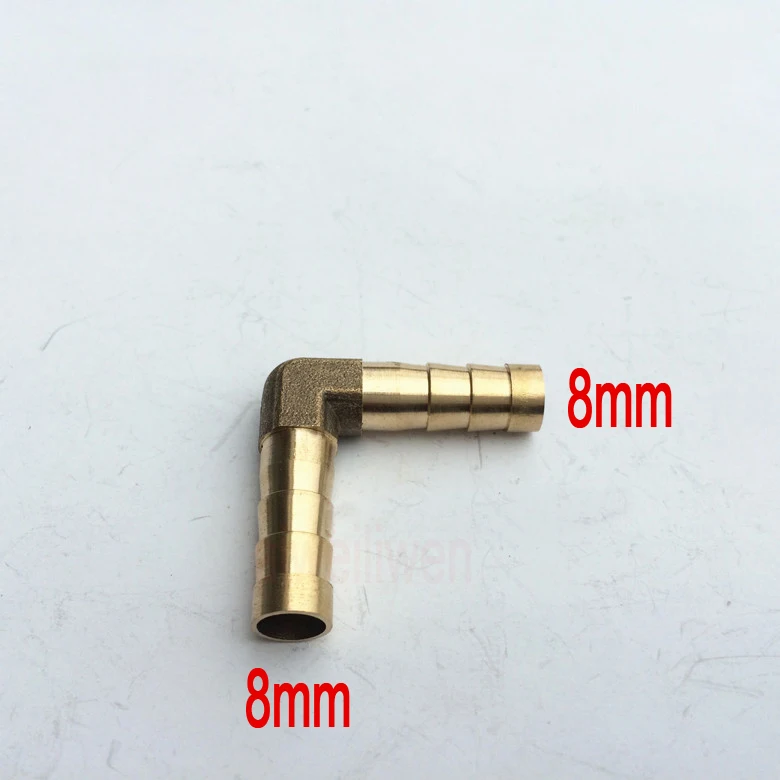Новинка 6 шт. 8 мм до Соединительная муфта для шланга латунная коленчатая труба