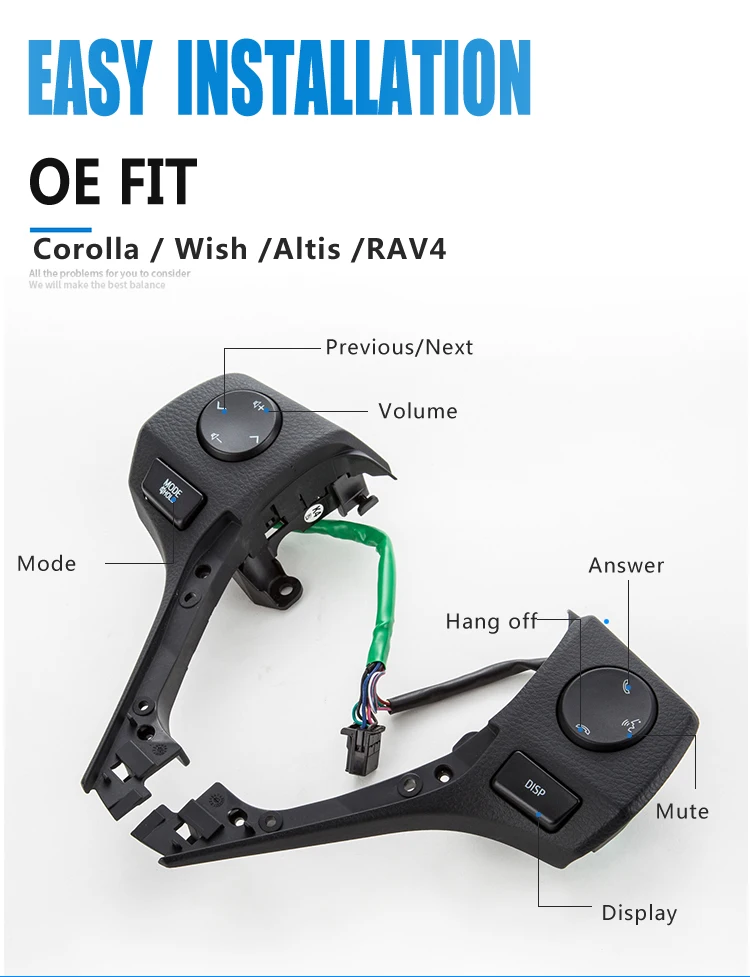 Первоклассное качество Bluetooth руль переключатели режим управления для Toyota Altis Corolla RAV4 SWC OHC двигатели