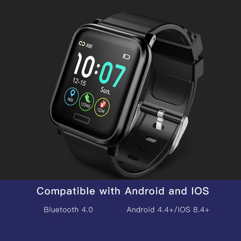 Sport Smart Watch Call Reminder Heart Rate On Wrist Waterproof Blood Pressure Men Women for Xiaomi Samsung | Электроника