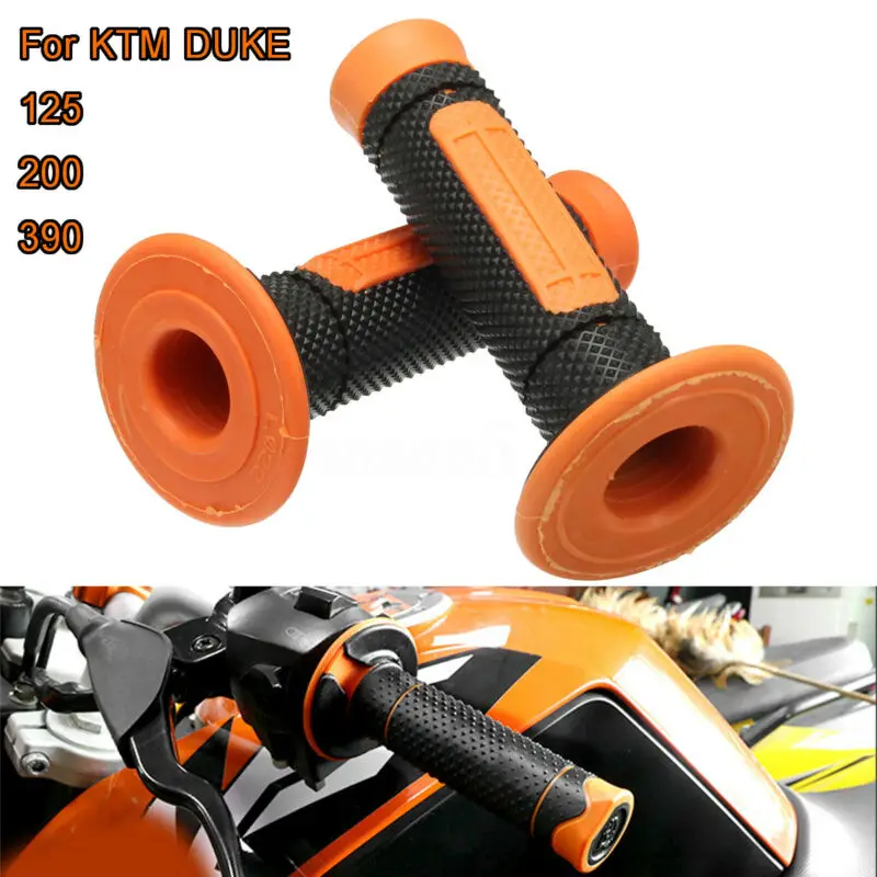 1 Набор оранжевых и черных левых правых ручек для KTM DUKE 125/200/390 твердых