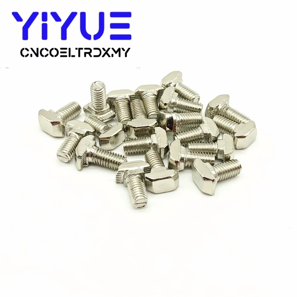 10 шт. M5* 10/M5*12/M5*16 болты для 40 т-образных Т-образных болтов Т-образные болты с Т-образной головкой винтовой желоб T-bolt серии