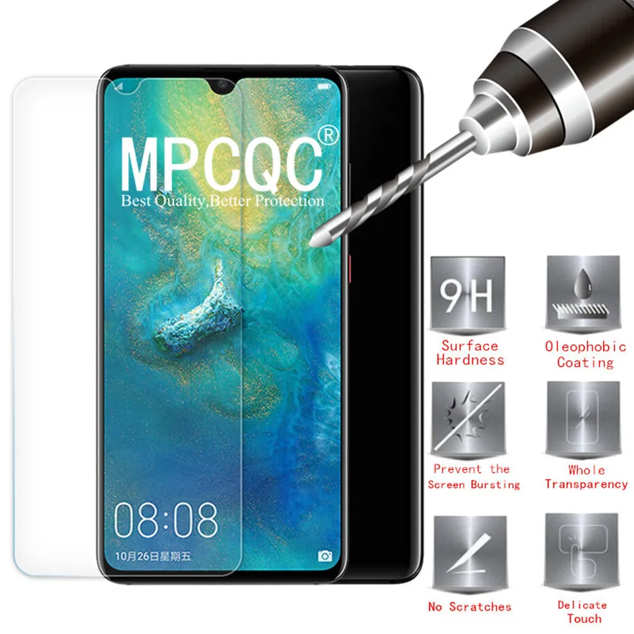 Взрывозащищенные Экран протектор для huawei Коврики 20 Lite 10 Pro P smart Honor Play 8X Max 7X 6X Y6 2018