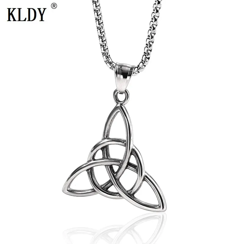 KLDY Celtics кулон из нержавеющей стали ожерелье викинга женщина треугольник подвеска