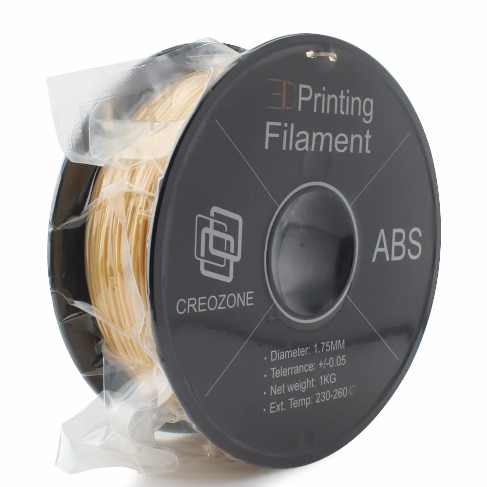 CREOZONE новый золотой цвет ABS пластик для 3D-принтера 1 75 кг катушка Abs нить |