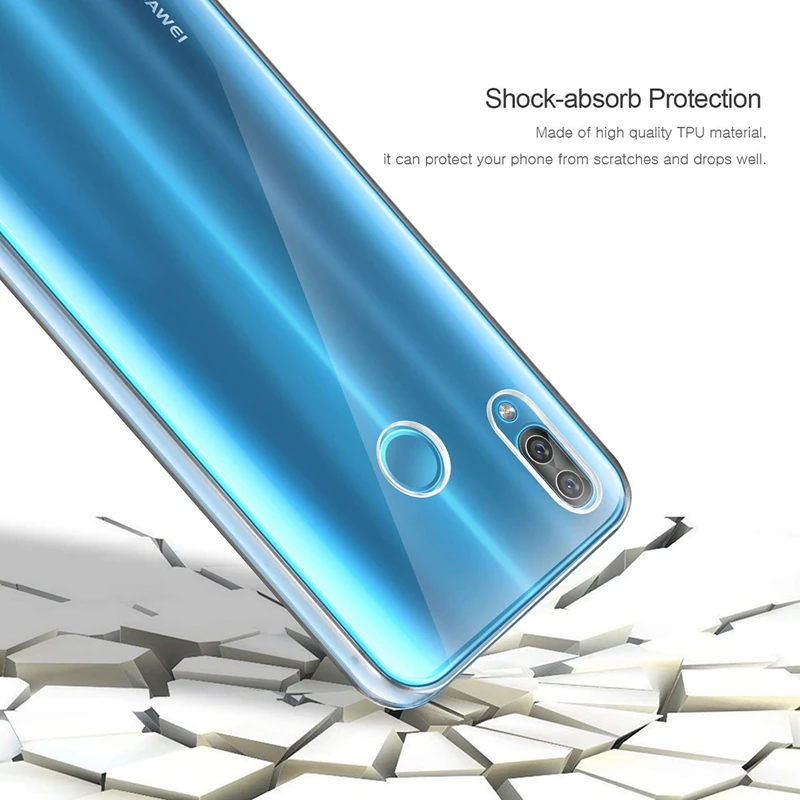 360 Degree Full Body Case For Huawei P Smart 2019 + 5.65 6.3 inch 6.21 Plus Transparent Silicone Gel TPU Soft Cover |