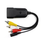 Мини 1080P композитный AV RCA к HDMI видео конвертер адаптер Full HD 7201080p UP скалер AV2HDMI для HD ТВ стандартного ТВ
