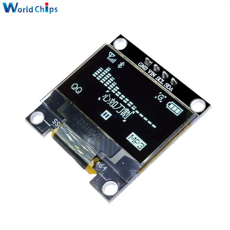 0,9" 0,96 дюймов 128X64 IEC SSD1306 12864 плата с ЖК-экраном IIC последовательный желтый синий/белый oled-дисплей модуль для Arduino