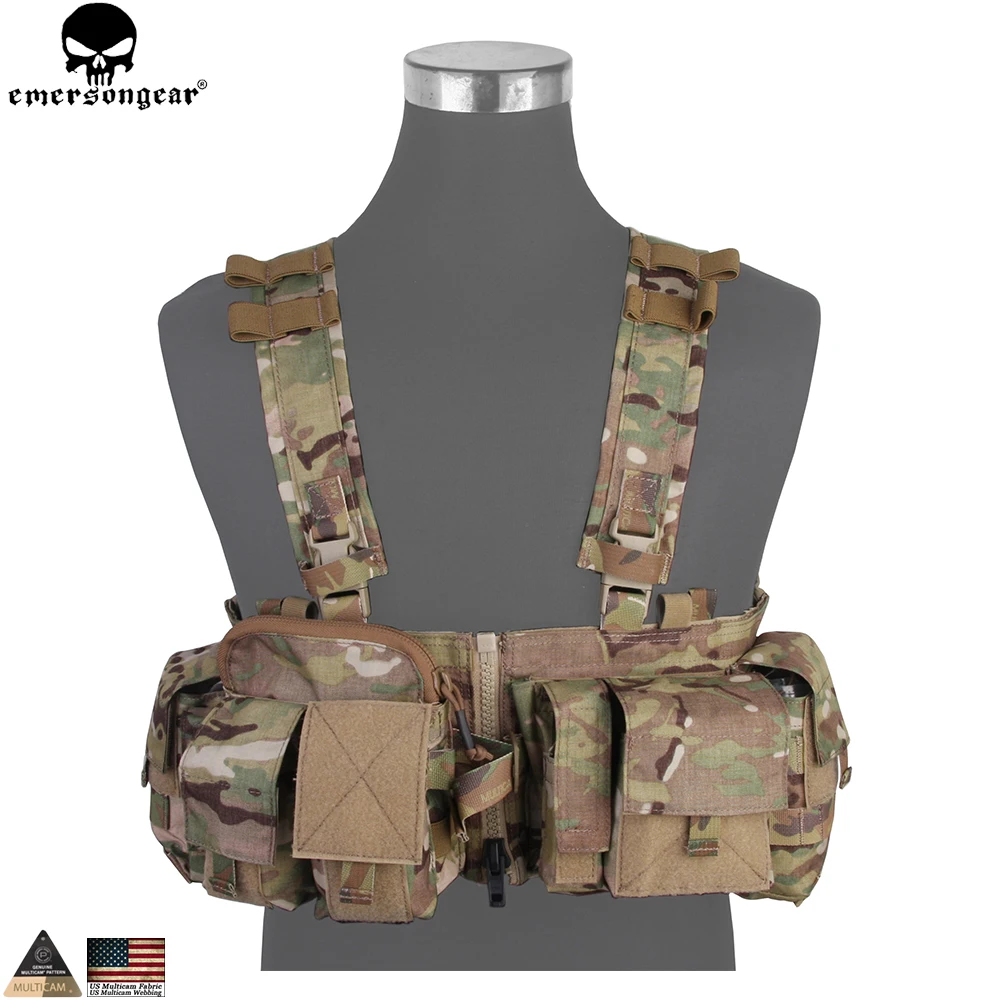 

EMERSONGEAR UW Gen V Split Front Chest Rig Body Armor Airsoft Paintball Combat Molle Vest Tactical Chest Rig Multicam EM7451