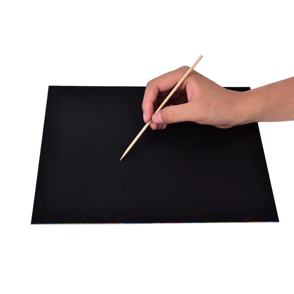 10 листов радужной разноцветной трафарет для гравировки Крафта с ручкой бумага