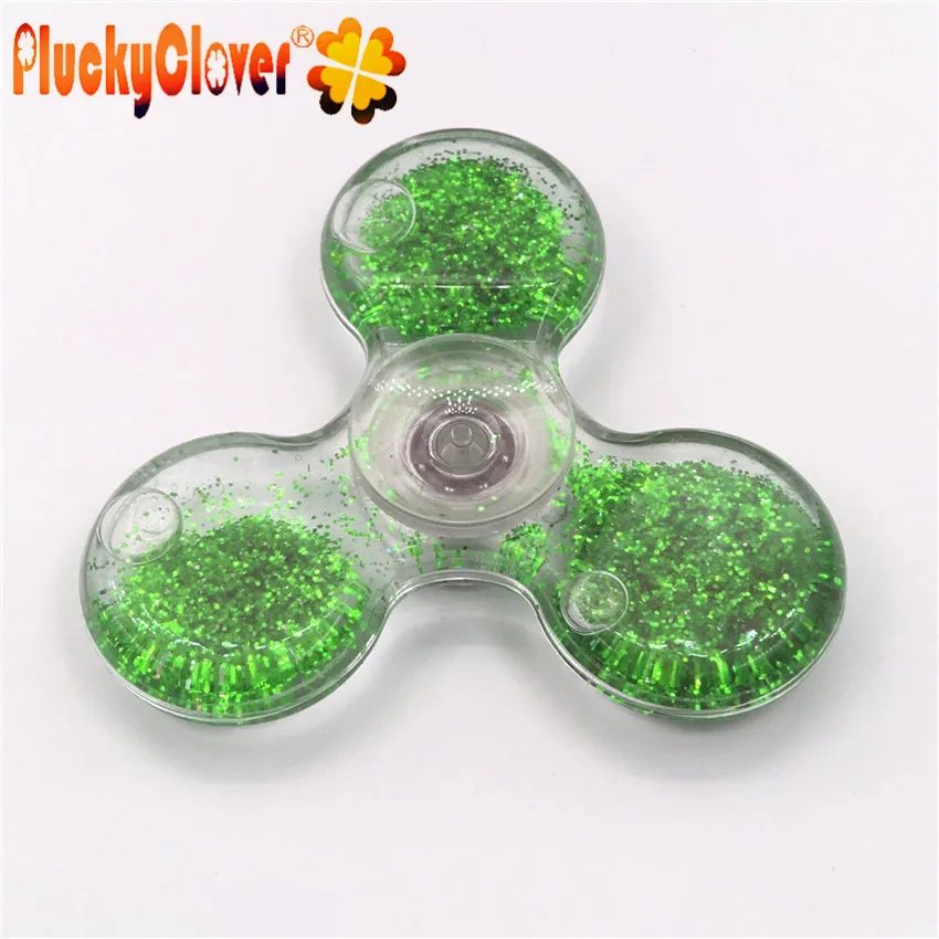 1 шт. хрустальный шар зыбучий песок Спиннер блестки Tri-spinner дрейф песок ручной Спиннер поток песок фигет Спиннер EDC гироскоп игрушка