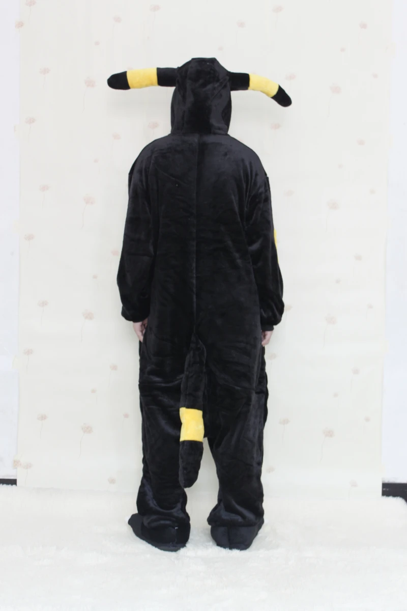 Аниме Косплей Костюм для взрослых Umbreon комбинезоны пижамы кигуруми женщин мужчин