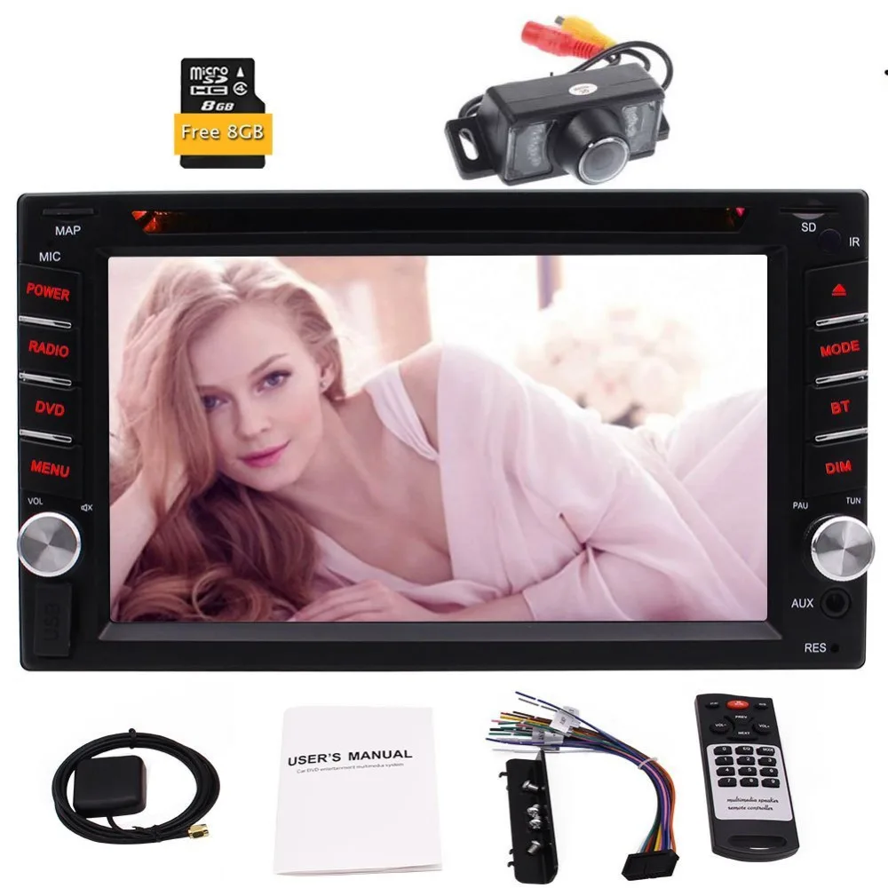 EinCar 2 Din стерео автомобильный dvd плеер Gps навигация Авторадио CD авторадио FM AM RDS USB AUX