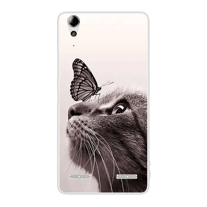 12 Мягкие чехлы из ТПУ Для lenovo A6010 Plus и A6000 DIY для lenovo Lemon K3 K30-T K30-W кожи " K 3 A 6000 6010 чехлы с забавным котом - Цвет: 12