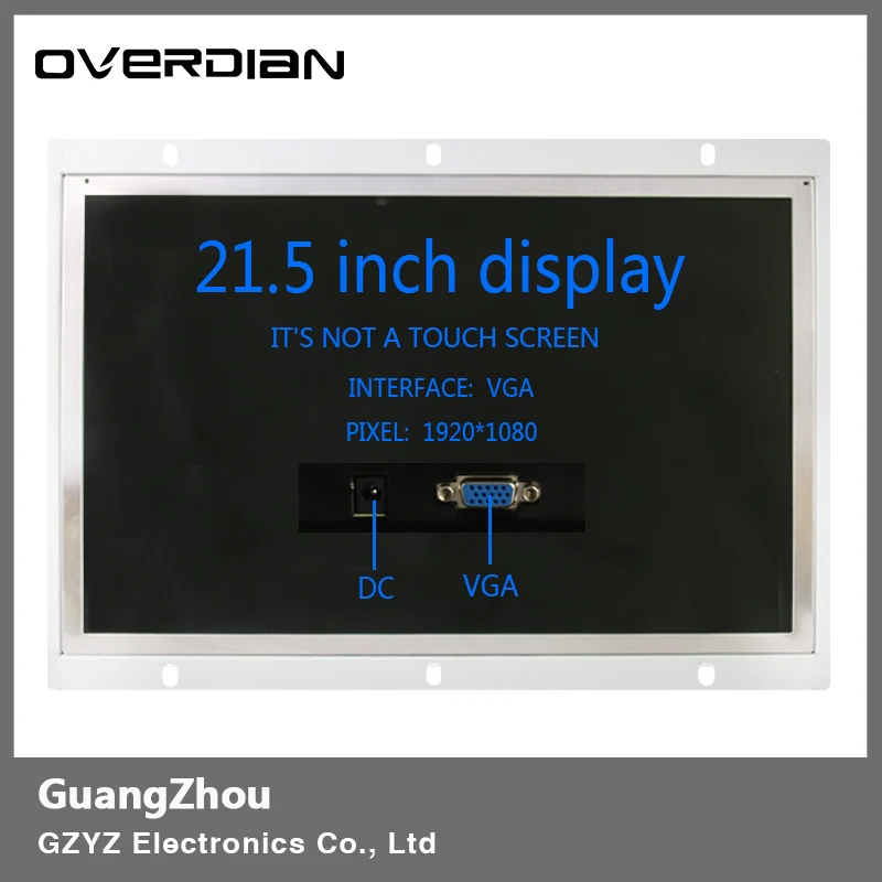 21 &quot/21 5&quot VGA интерфейс Промышленный контроль монитор/Дисплей 1920*1080