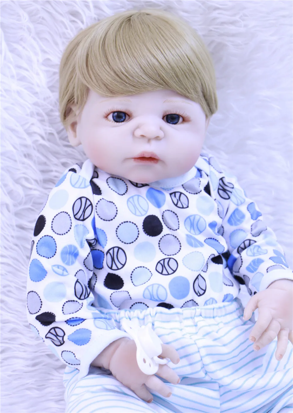 22 23 дюйма Boneca Bebe Кукла реборн 55 см полная силиконовая кукла для мальчика ребенка