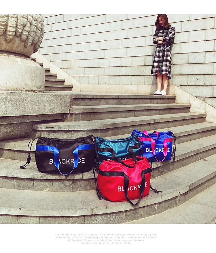 Письмо модный бренд Оксфорд Gym Bag для фитнес для женщин спортивная сумка чехол для мусора путешествия вещевой мешок женский