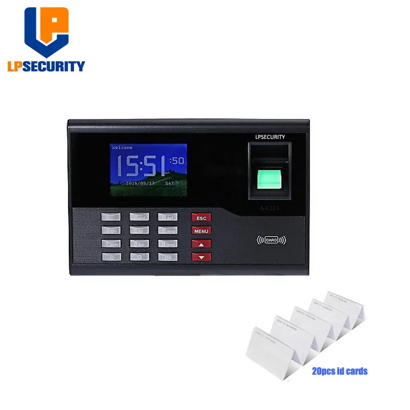 LPSECURITY с 20 шт. идентификационными картами AC121 биометрический отпечаток пальца