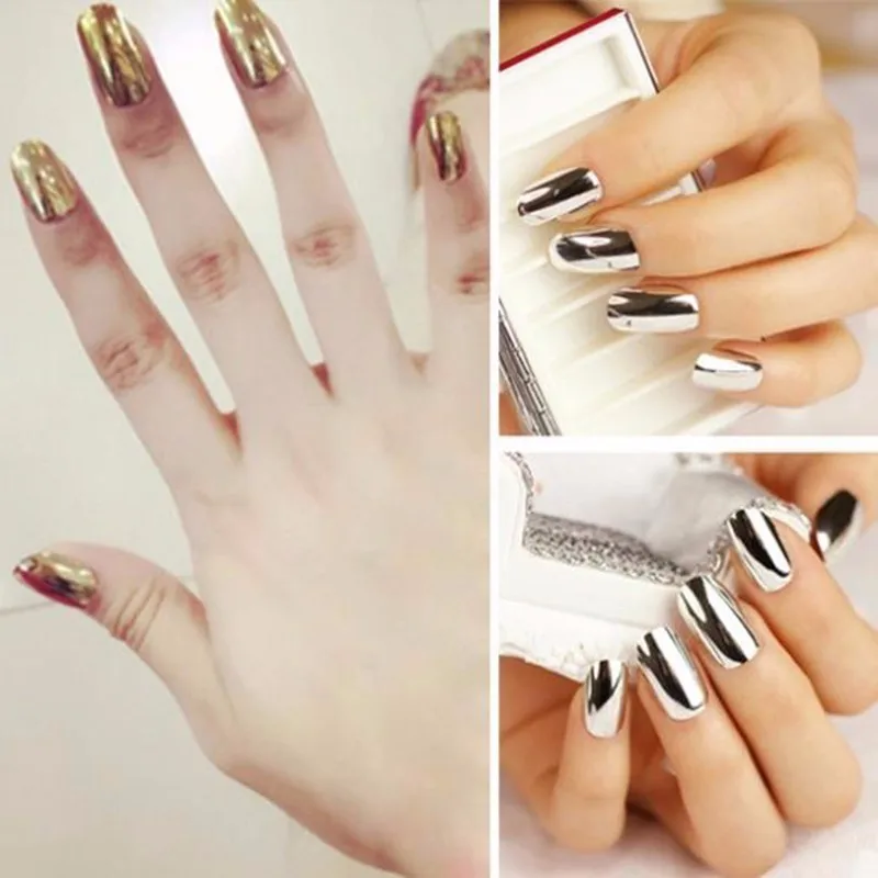 1 шт. наклейка для дизайна ногтей в стиле панк рок металлическая фольга золотые