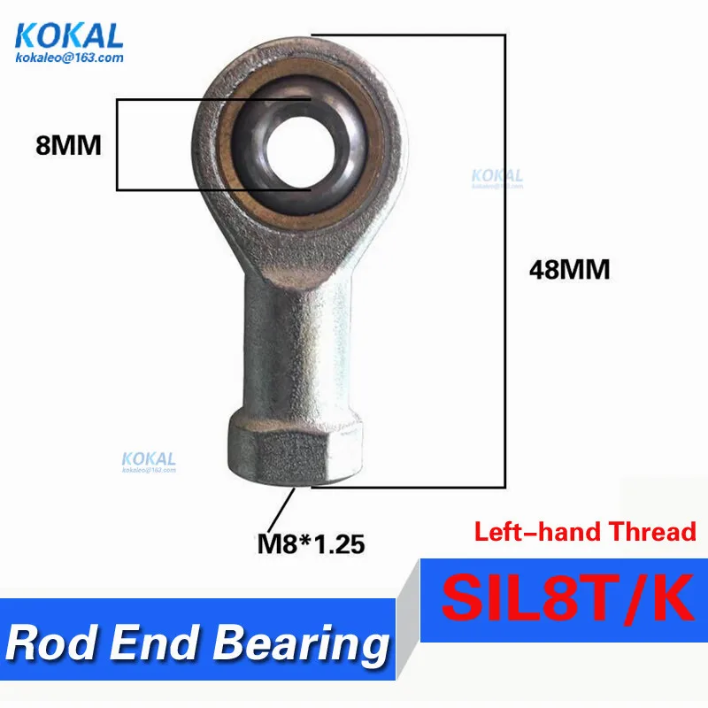 [SIL8T/K] high quality SIL8T/K PHSAL8 inner 8mm Rod Ends Joint Bearing with Left-hand female thread fish eye | Обустройство дома
