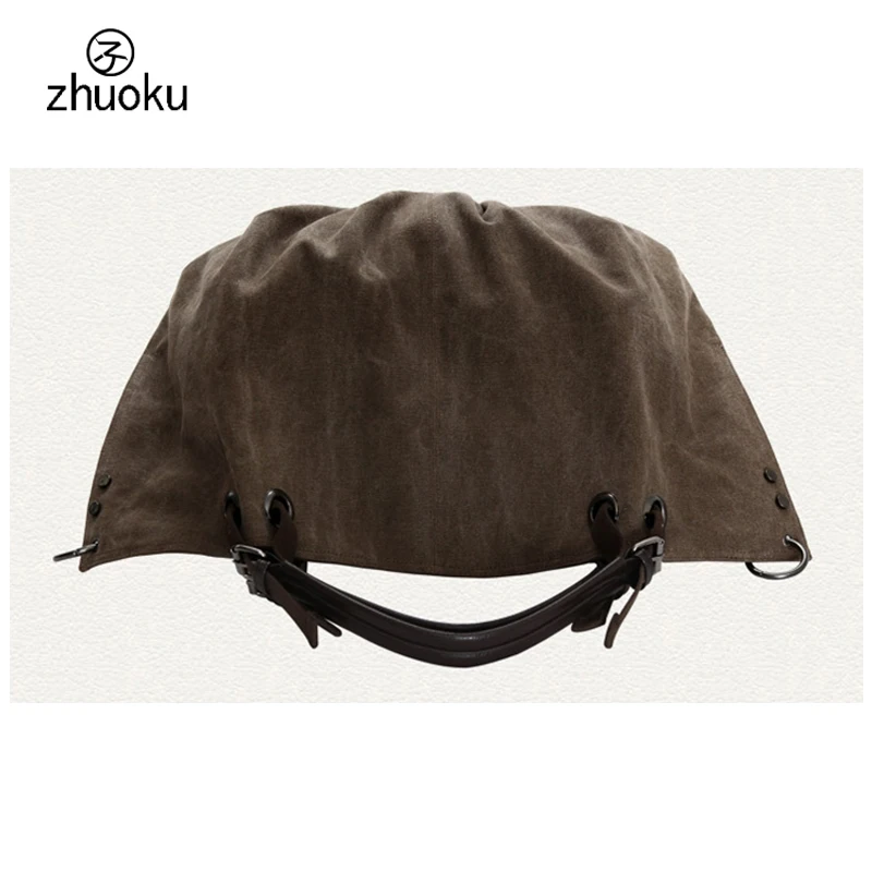 Zhuoku сумки через плечо для женщин 2019 большая сумка женские модные брендовые