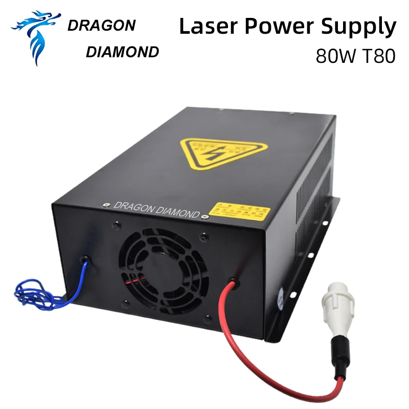 CO2 лазерный 80 Вт Питание HY T80 для станок гравировки и резки|supply power|machine |