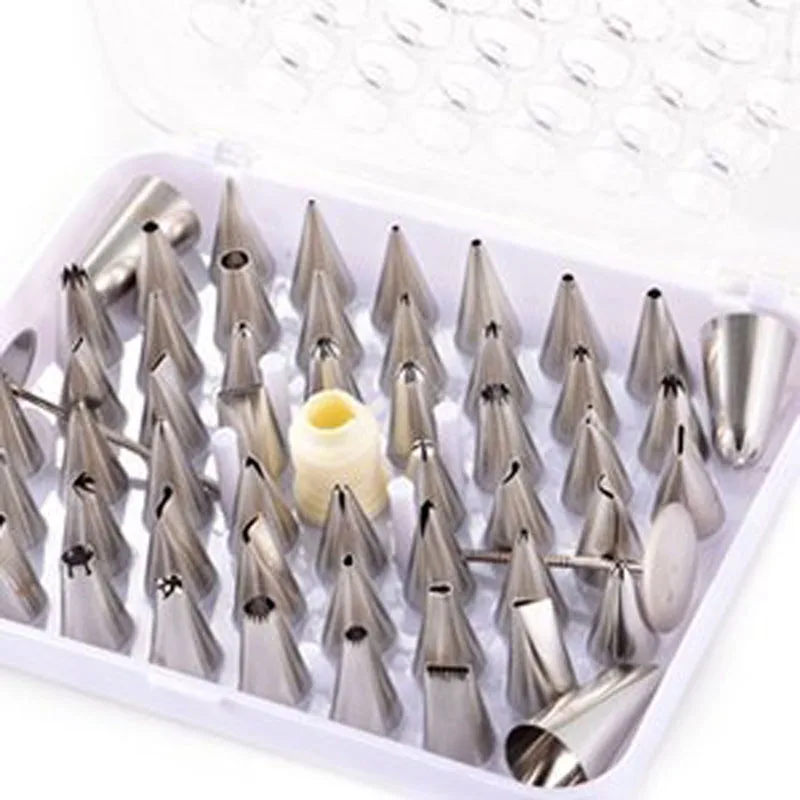 

Set 52pcs Cake Pastry Cream Piping Nozzles Decorating Stainless Steel 6.26