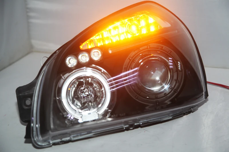 2004 2005 2006 2007 2008 год для hyundai Tucson светодиодный головной фонарь фары с дневными ходовыми огнями