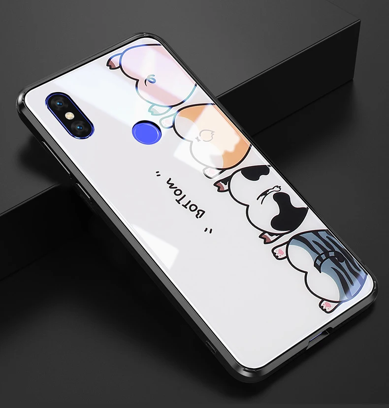 VPOWER для Xiaomi mi x 3 чехол с рисунком из мультфильма закаленное стекло Взрывозащищенный чехол для Xiaomi mi x 3 SE противоударный стеклянный чехол