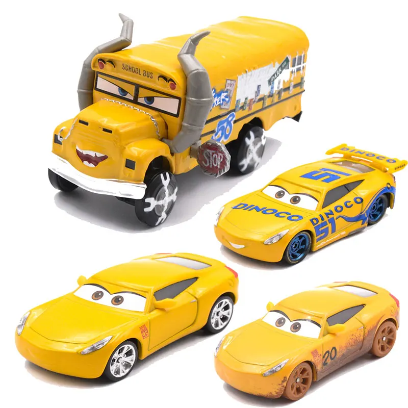 Disney Pixar тачки 3 Молния Маккуин Круз дядюшка грузовик все Мультфильм фигурки модель Джексон 1:55 игрушечные машинки мальчики рождественские подарки