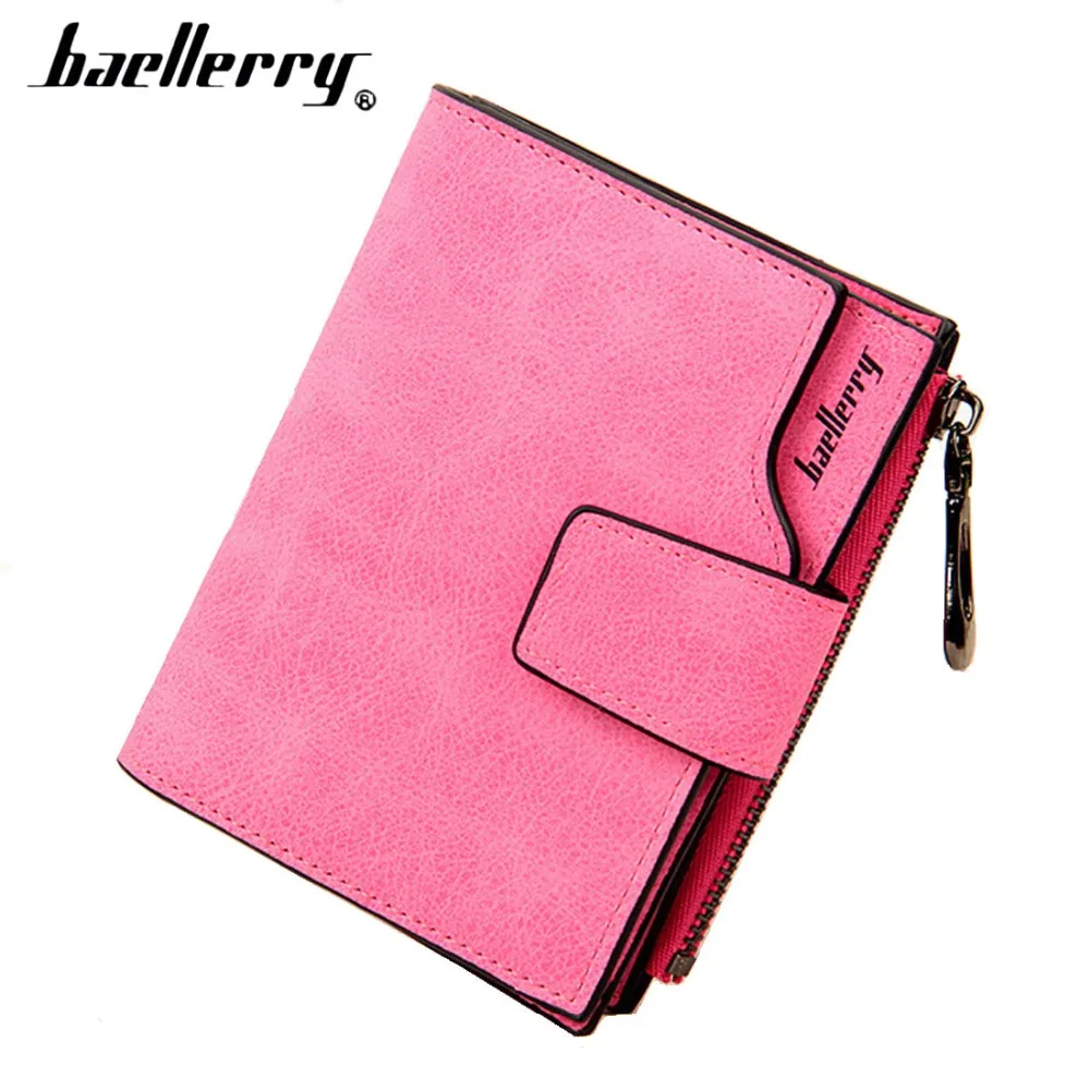 Модные кошельки для женщин baellerry из искусственной кожи Короткий держатель карт