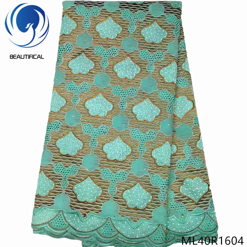 BEAUTIFICAL nigeria cotton lace fast shipping latest laces swiss african 2019 arrival 5yards/lot for clothes ML40R16 | Дом и сад